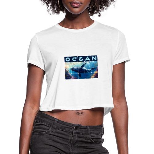 Ocean: Majestic Deep - Women's Cropped T-Shirt
