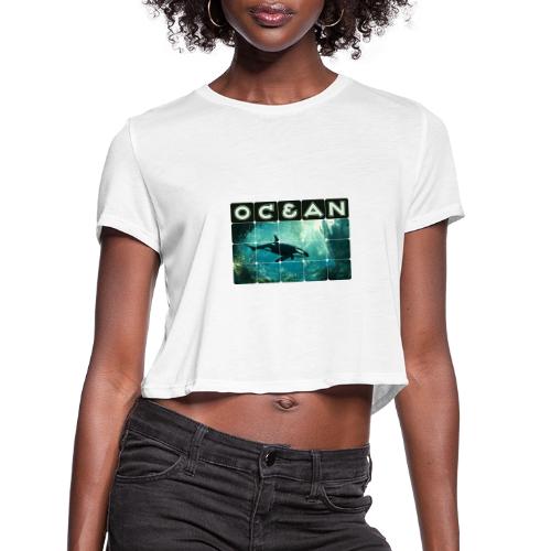 Ocean: Silent Hunter - Women's Cropped T-Shirt