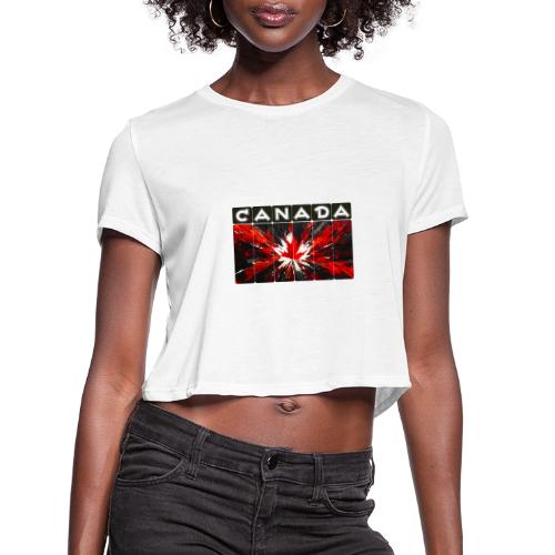 Canada Splash - Women's Cropped T-Shirt