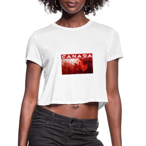 Canada Painted Pride - Women's Cropped T-Shirt