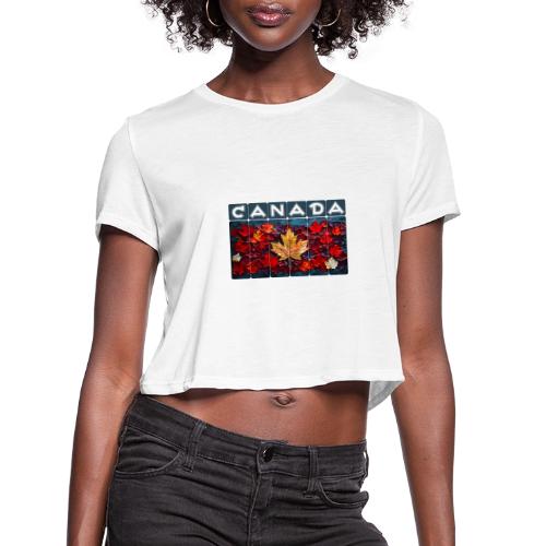 Canada's Living Canvas - Women's Cropped T-Shirt