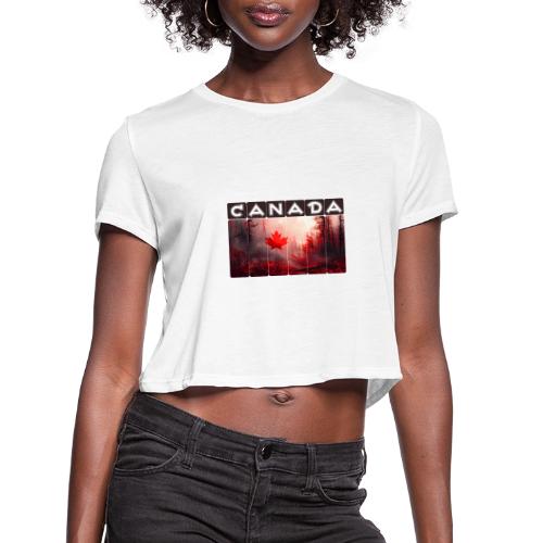 Canada Nature Vibes - Women's Cropped T-Shirt