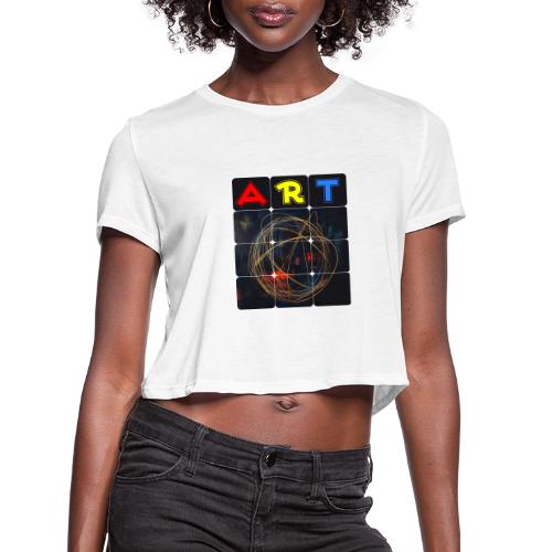 Echoes of Art - Women's Cropped T-Shirt
