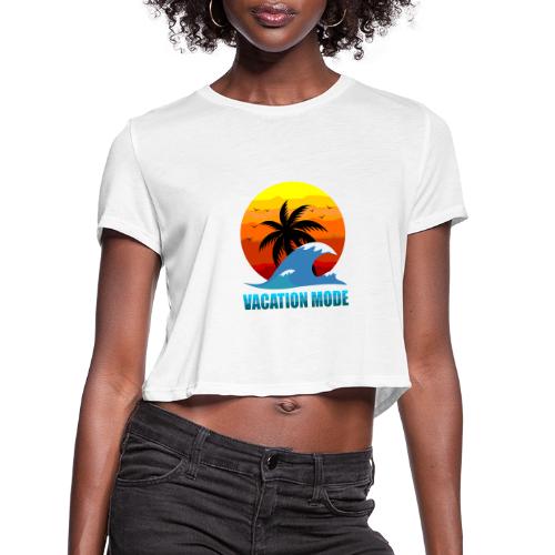 Vacation mode: Sunset Escape - Women's Cropped T-Shirt