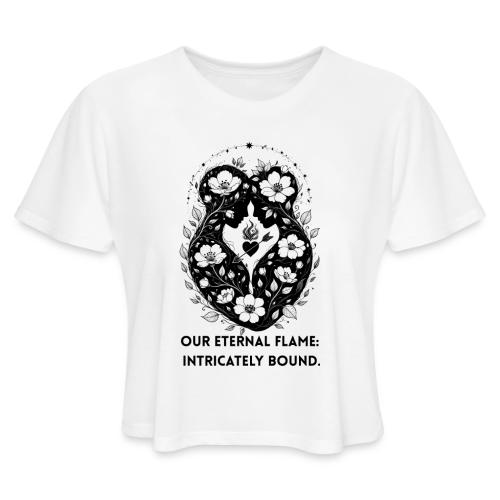 Eternal Flame of Embrace T-Shirt - Women's Cropped T-Shirt