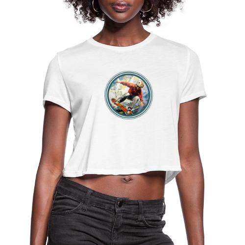Skateboarding Fuel - Women's Cropped T-Shirt