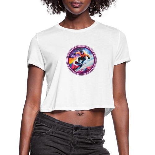 Snowboarding Spirit - Women's Cropped T-Shirt