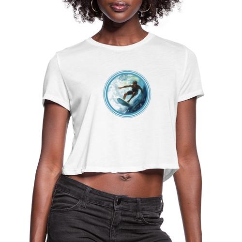 Surfing Freedom - Women's Cropped T-Shirt