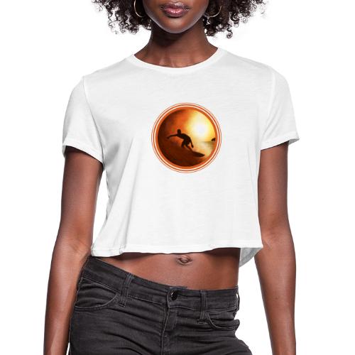 Surfing Vibes - Women's Cropped T-Shirt