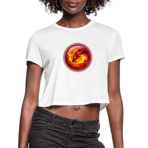 Dragon Blaze - Women's Cropped T-Shirt