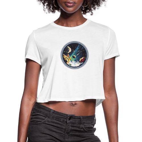 Celestial Collision - Women's Cropped T-Shirt