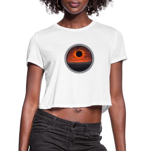Eclipse Horizon - Women's Cropped T-Shirt
