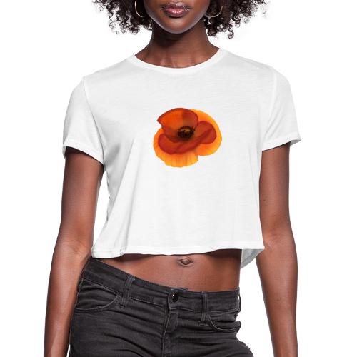 Vivid poppy - Women's Cropped T-Shirt