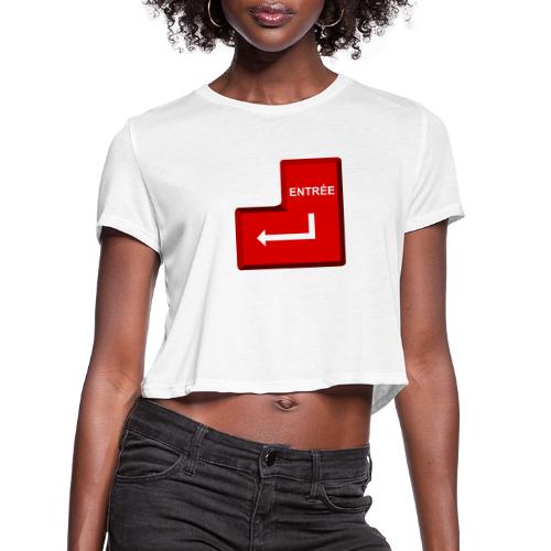 Press Enter - Women's Cropped T-Shirt