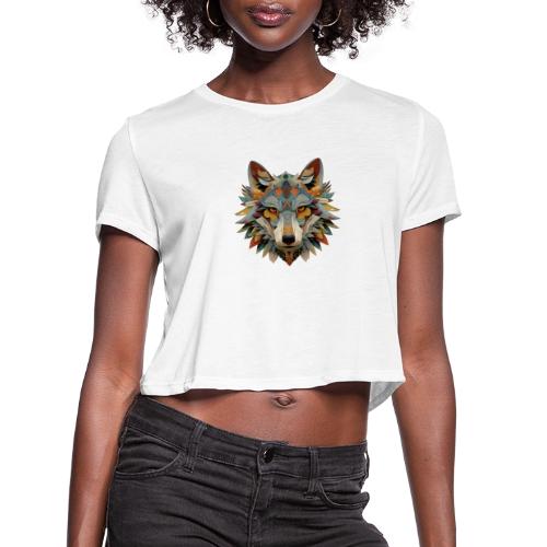 Spectrum Wolf Vision - Women's Cropped T-Shirt