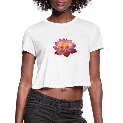 Serenity Lotus Grace - Women's Cropped T-Shirt