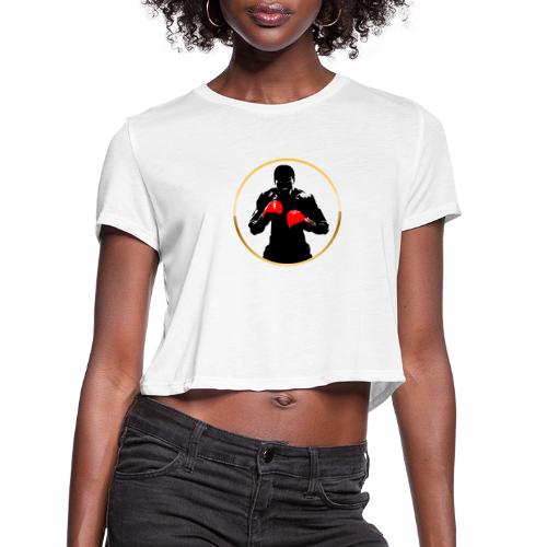 Boxing: Golden Ring Fighter - Women's Cropped T-Shirt