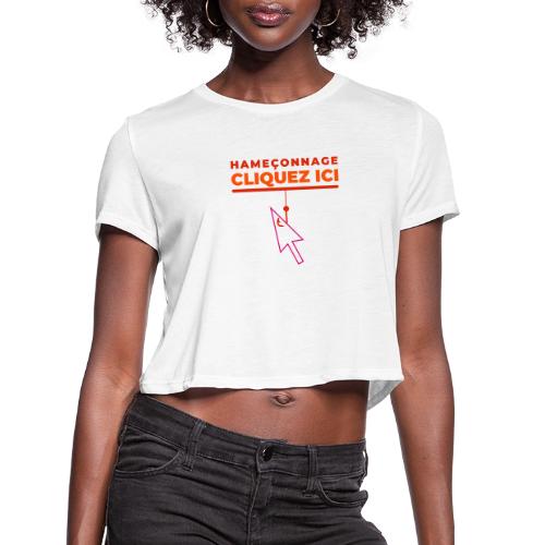 Phishing: Digital Lure - Women's Cropped T-Shirt