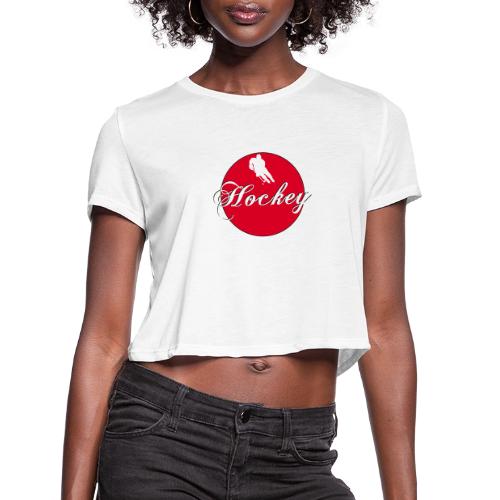 Hockey: Puck Zone - Women's Cropped T-Shirt