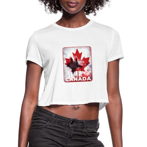 Canada's Maple Leaf Pride - Women's Cropped T-Shirt