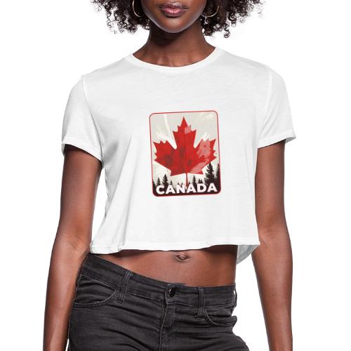 Echoes of Canada - Women's Cropped T-Shirt