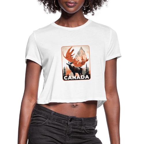 Canada Wild Spirit - Women's Cropped T-Shirt