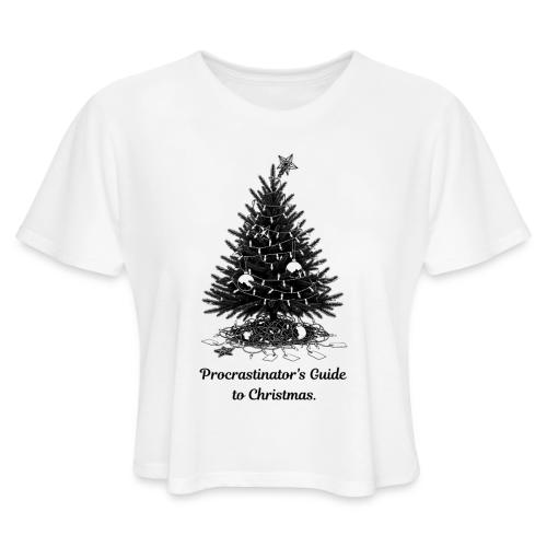 Procrastinator's Guide Christmas T-Shirt - Women's Cropped T-Shirt