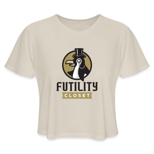 Futility Closet Logo - Color - Women's Cropped T-Shirt