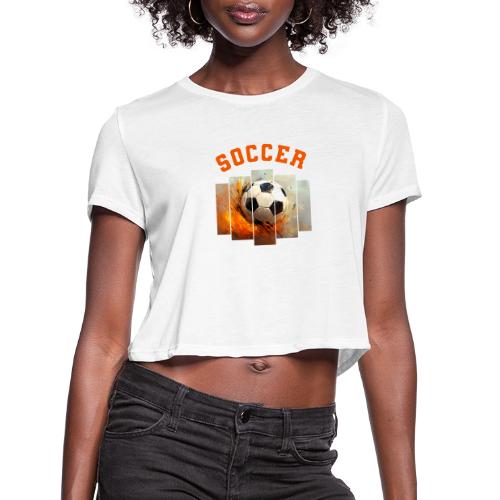 Soccer Iconic Touch - Women's Cropped T-Shirt