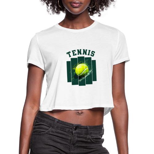 Tennis Motion - Women's Cropped T-Shirt