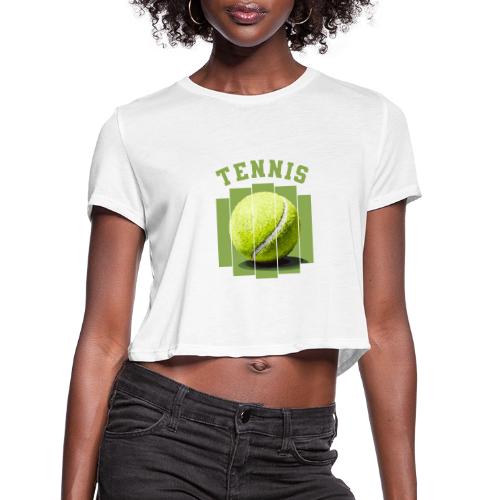 Tennis Minimal - Women's Cropped T-Shirt