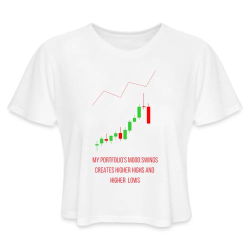 Technical Analysis Trading T-Shirt| Sarcastic - Women's Cropped T-Shirt