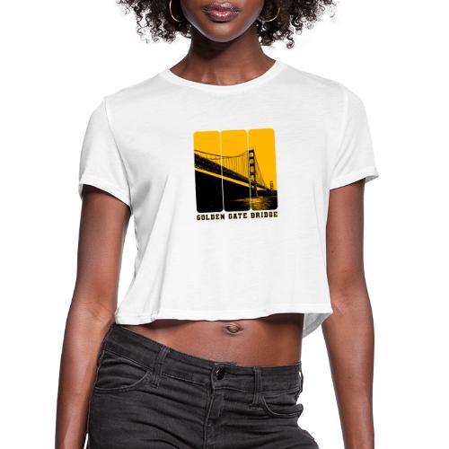 Golden Gate Bold Icon - Women's Cropped T-Shirt