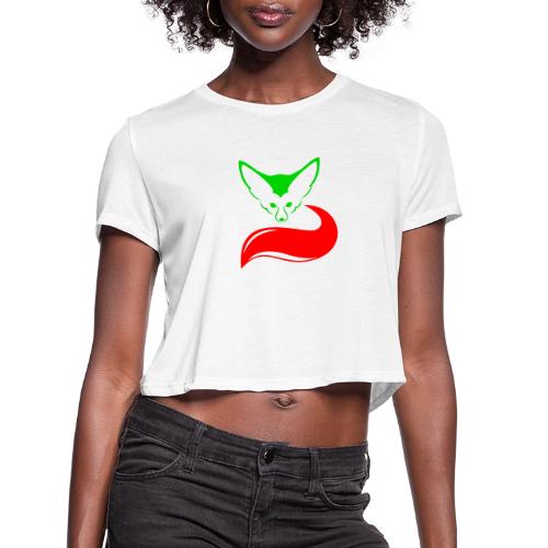 The Fennec, the Desert Fox of Algeria - Women's Cropped T-Shirt