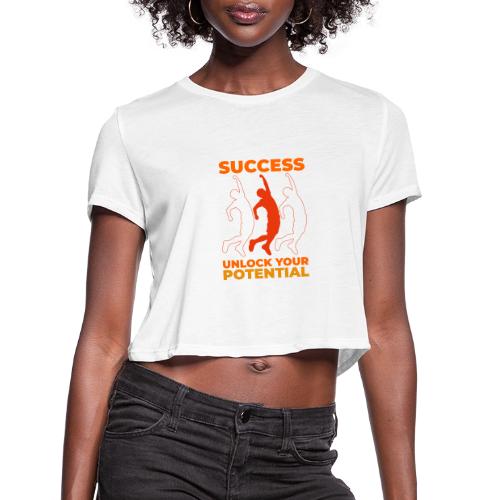 Unlock Success - Women's Cropped T-Shirt