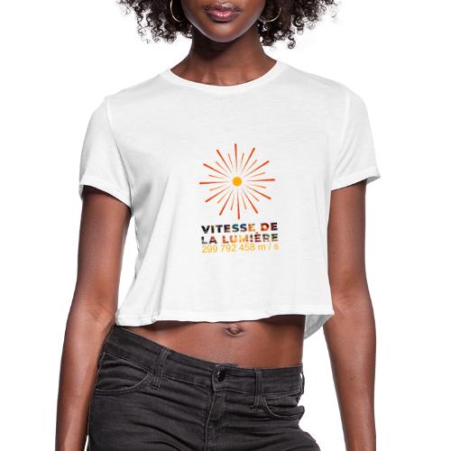 Speed of light - Women's Cropped T-Shirt