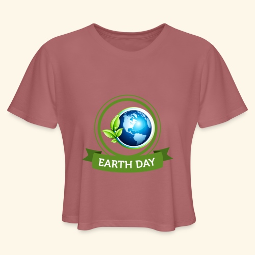 Happy Earth day - 3 - Women's Cropped T-Shirt