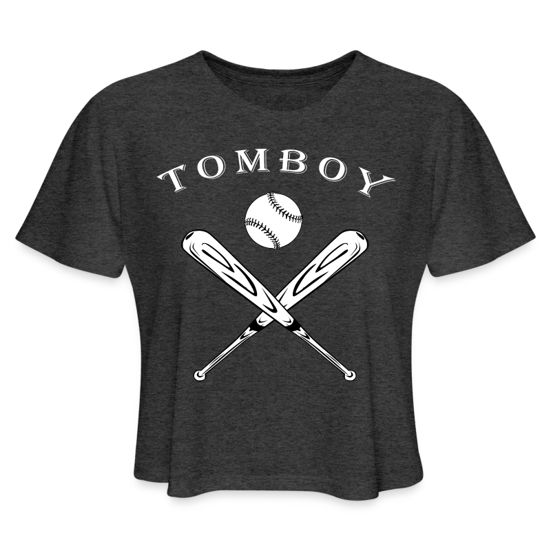 TOMBOY BASEBALL Crop-Top T-Shirt - Women's Cropped T-Shirt