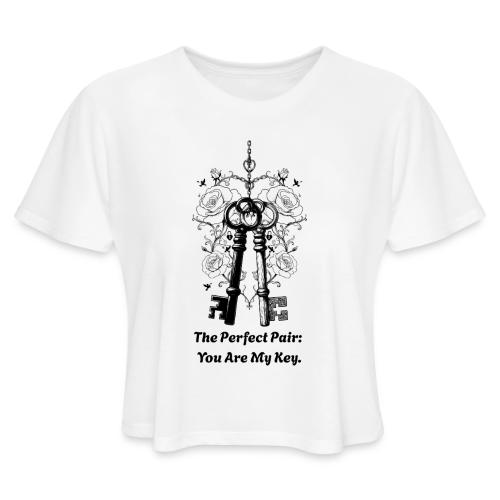 Valentine love keys - Women's Cropped T-Shirt