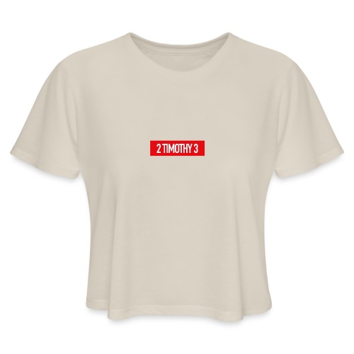 Timothy Badge - Women's Cropped T-Shirt
