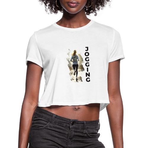 Jogging: Run into Motion - Women's Cropped T-Shirt