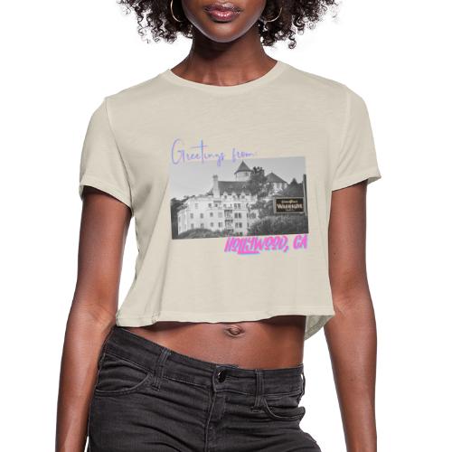 GREETINGS FROM HOLLYWOOD - Women's Cropped T-Shirt