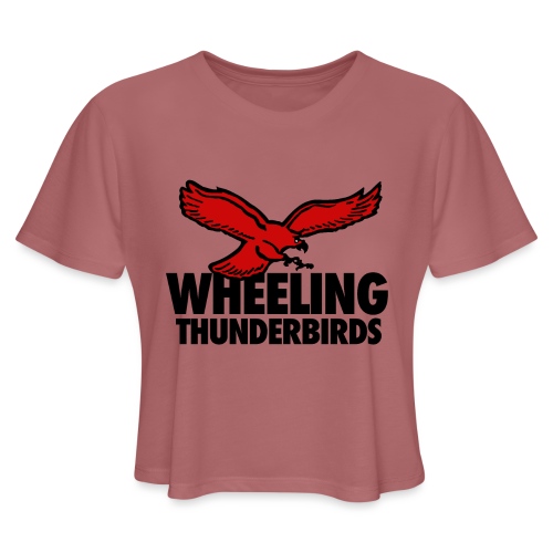 Wheeling Thunderbirds - Women's Cropped T-Shirt