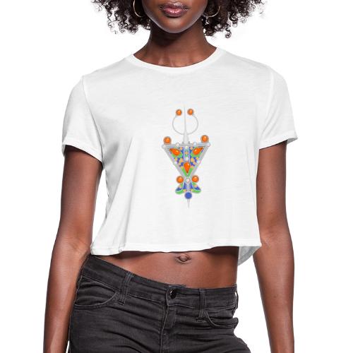 Amazigh: Tazerzit Heritage - Women's Cropped T-Shirt