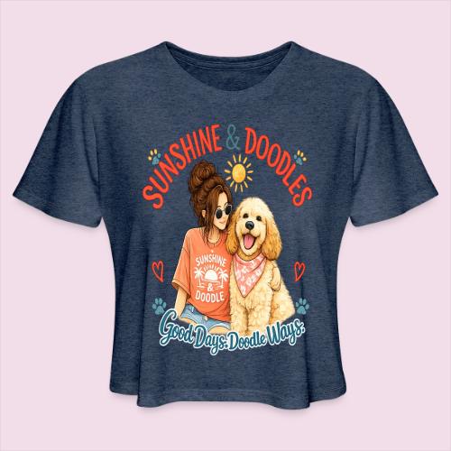 Sunshine & Doodles – Good Days, Doodle Ways - Women's Cropped T-Shirt
