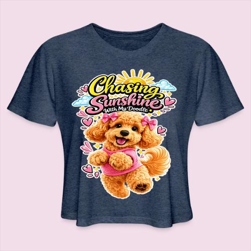 Chasing Sunshine With My Doodle - Women's Cropped T-Shirt