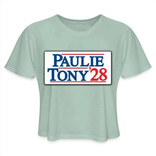 Paulie and Tony for Co-President 2028 - Women's Cropped T-Shirt