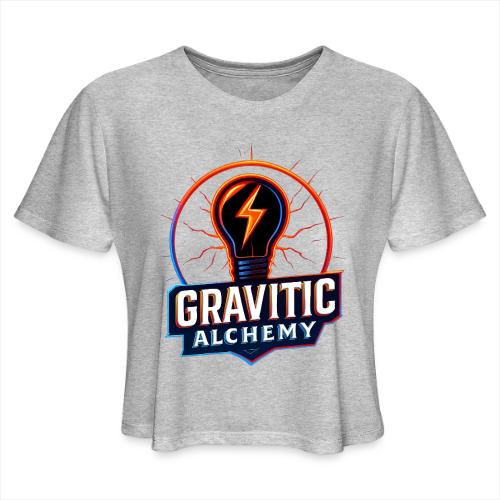 Gravitic Alchemy Logo - Women's Cropped T-Shirt