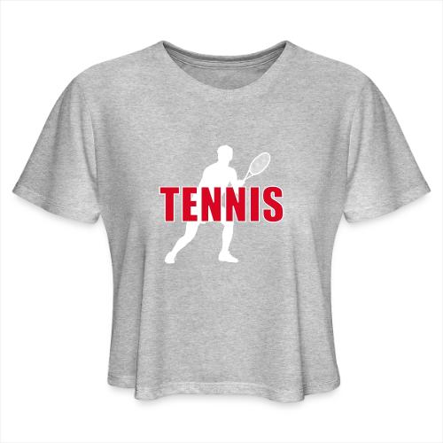 Red Court Tennis - Women's Cropped T-Shirt