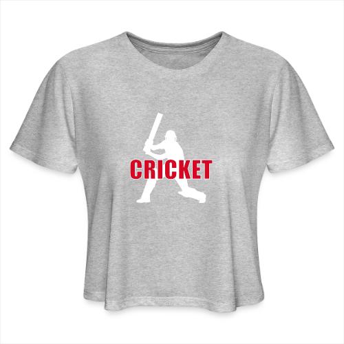 Power Play Cricket - Women's Cropped T-Shirt